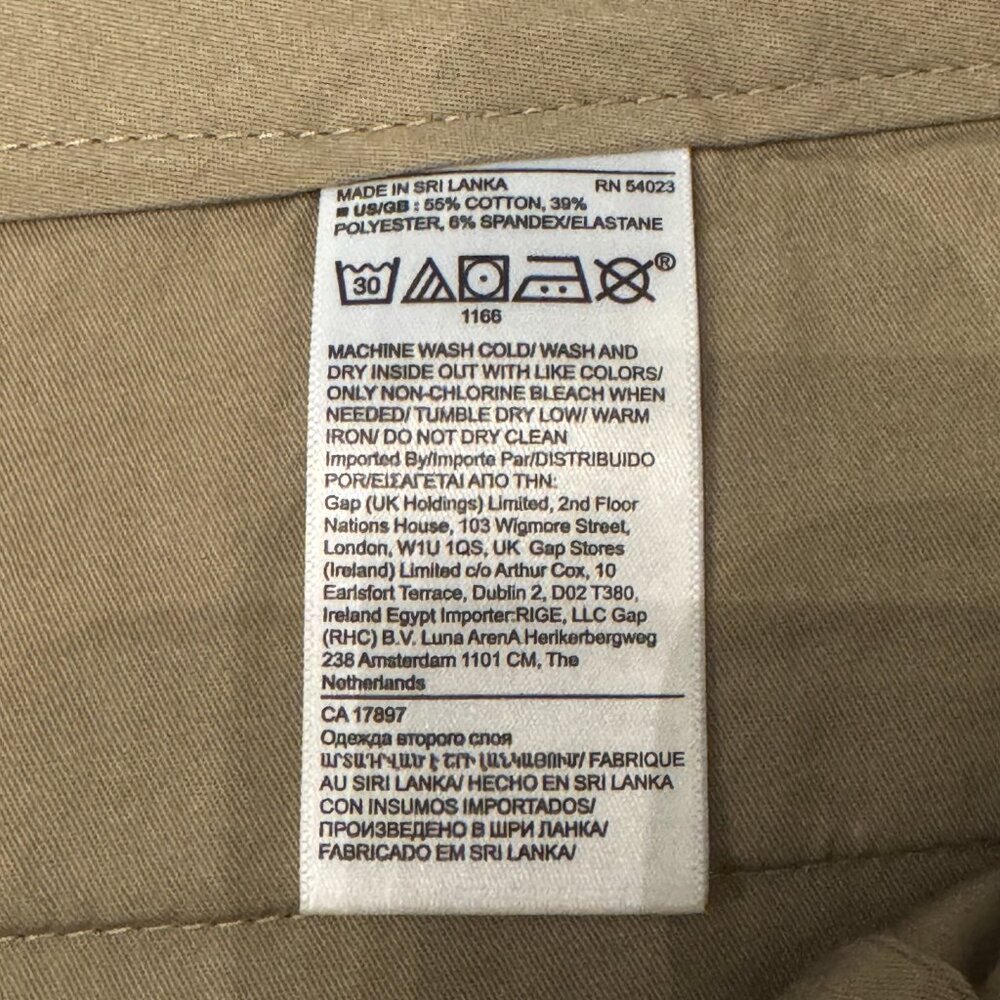 Banana Republic Aiden Shorts Mens Green 7 Inch Inseam Cotton Chino Size 33 NWT - Picture 6 of 6